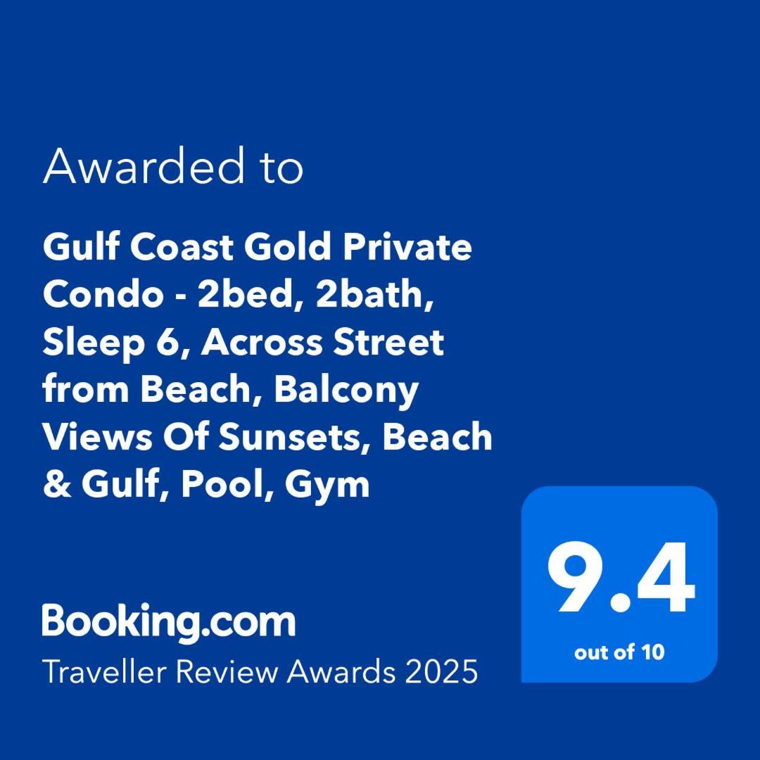 Gulf Coast Gold Private Condo - 2Bed, 2Bath, Sleep 6, Across Street From Beach, Balcony Views Of Sunsets, Beach & Gulf, Pool, Gym セント・ピート・ビーチ エクステリア 写真